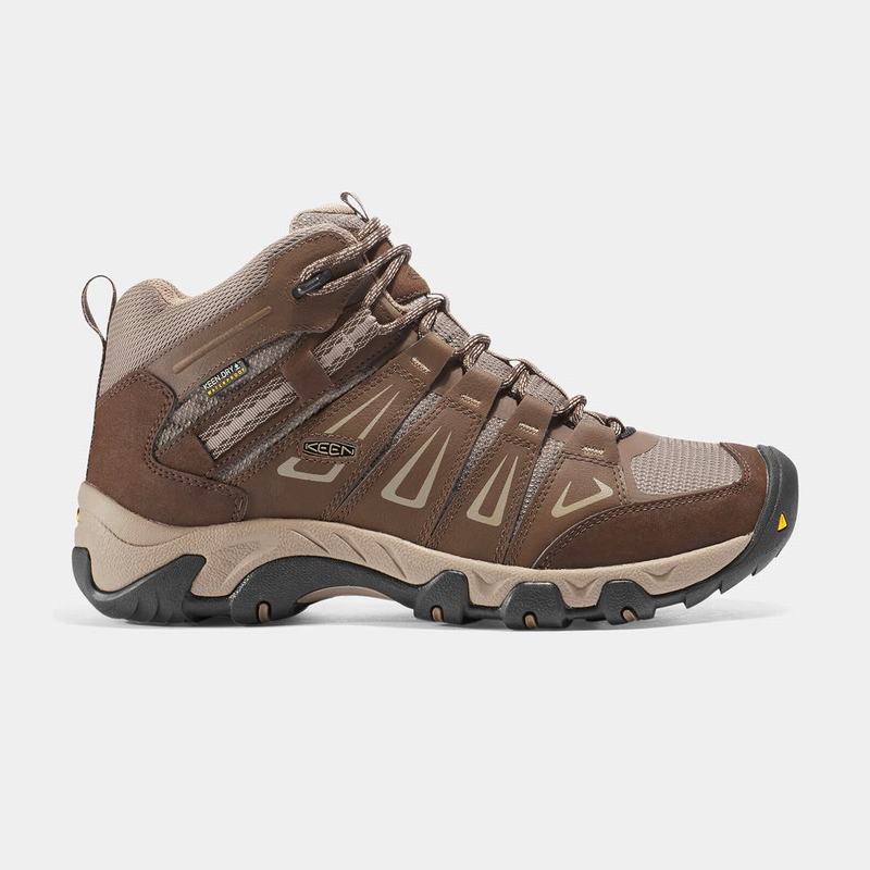 Keen Oakridge Waterproof Mid - Erkek Trekking Bot - Kahverengi - Turkey (742183RAP)